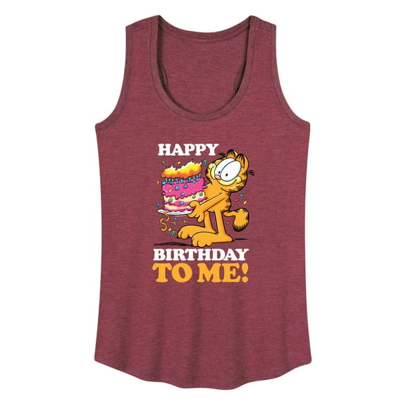 Garfield - Happy Birthday To Me - Women's Racerback Tank Top