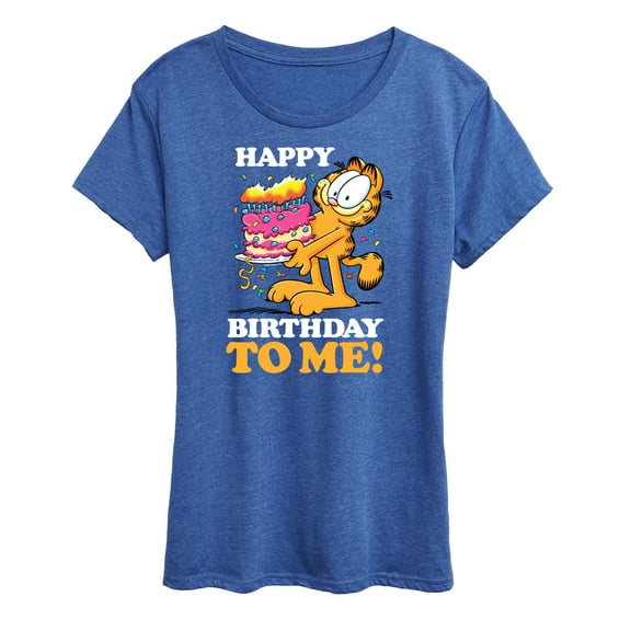 Garfield - Happy Birthday To Me - Women's Short Sleeve Graphic T-Shirt