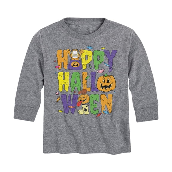 Garfield - Happy Halloween Icons - Toddler And Youth Long Sleeve Graphic T-Shirt