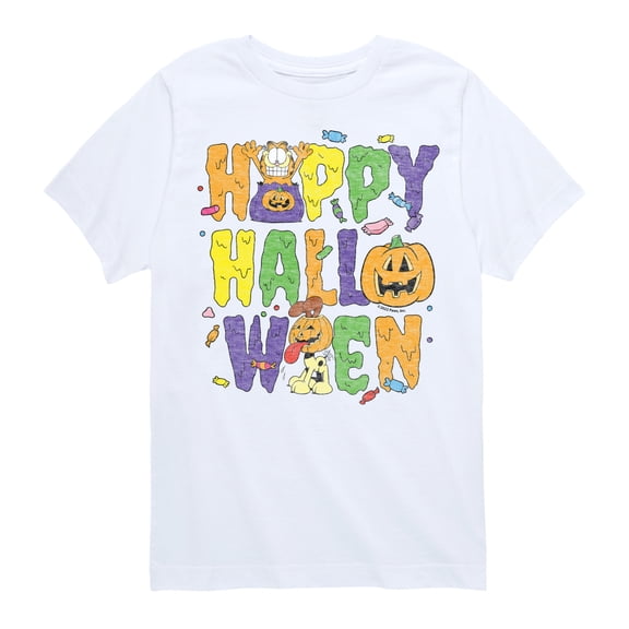Garfield - Happy Halloween Icons - Toddler And Youth Short Sleeve Graphic T-Shirt