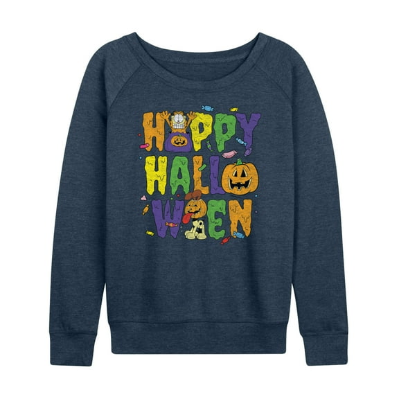 Garfield - Happy Halloween Icons - Women's Lightweight French Terry Long Sleeve Shirt
