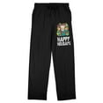 thumbnail image 1 of Garfield Happy Holidays Men's Black Sleep Pants-Large, 1 of 4