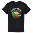 thumbnail image 1 of Garfield - Happy Holidays Wreath Christmas - Men's Short Sleeve Graphic T-Shirt, 1 of 5