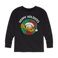 thumbnail image 1 of Garfield - Happy Holidays Wreath - Toddler And Youth Long Sleeve Graphic T-Shirt, 1 of 5