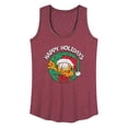 thumbnail image 1 of Garfield - Happy Holidays Wreath - Women's Racerback Tank Top, 1 of 5