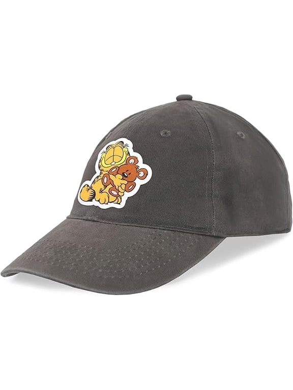 Garfield Hats for Young Adults Baseball Cap, Cute Trendy Hat for Teen Baseball Hat, Lightweight Adjustable Caps for Teen Boys and Girls