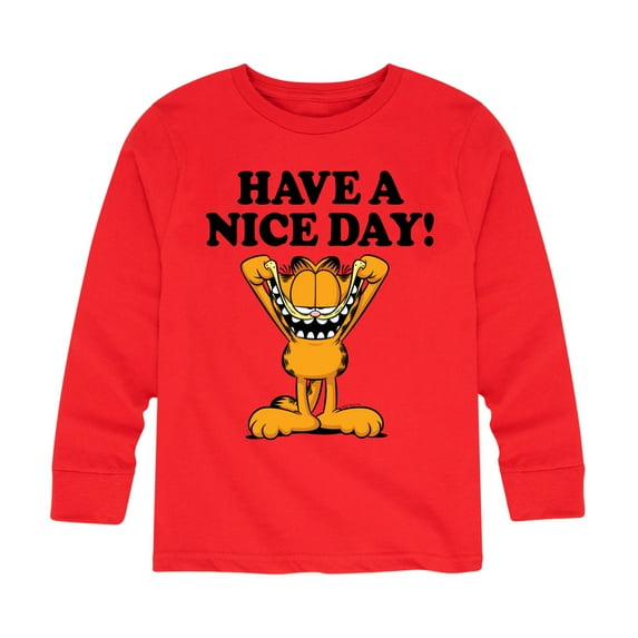 Garfield - Have A Nice Day - Toddler And Youth Long Sleeve Graphic T-Shirt
