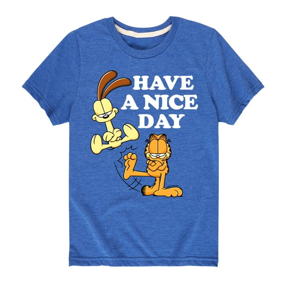 Garfield - Have A Nice Day - Toddler And Youth Short Sleeve Graphic T-Shirt
