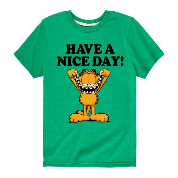Garfield - Have A Nice Day - Toddler And Youth Short Sleeve Graphic T-Shirt