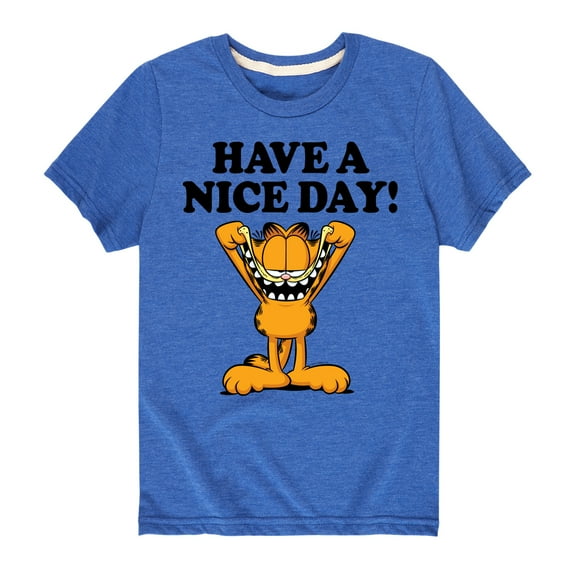Garfield - Have A Nice Day - Toddler And Youth Short Sleeve Graphic T-Shirt