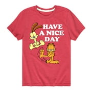 Garfield - Have A Nice Day - Toddler And Youth Short Sleeve Graphic T-Shirt