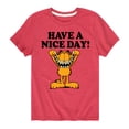thumbnail image 1 of Garfield - Have A Nice Day - Toddler And Youth Short Sleeve Graphic T-Shirt, 1 of 5