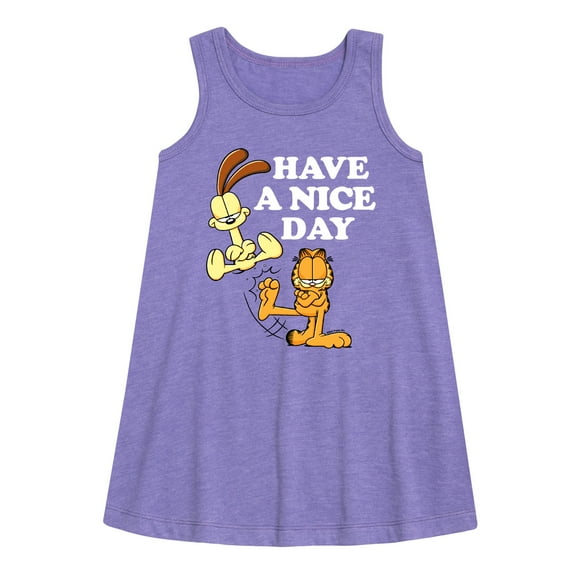 Garfield - Have A Nice Day - Toddler and Youth Girls A-line Dress