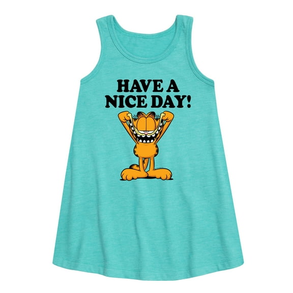 Garfield - Have A Nice Day - Toddler and Youth Girls A-line Dress