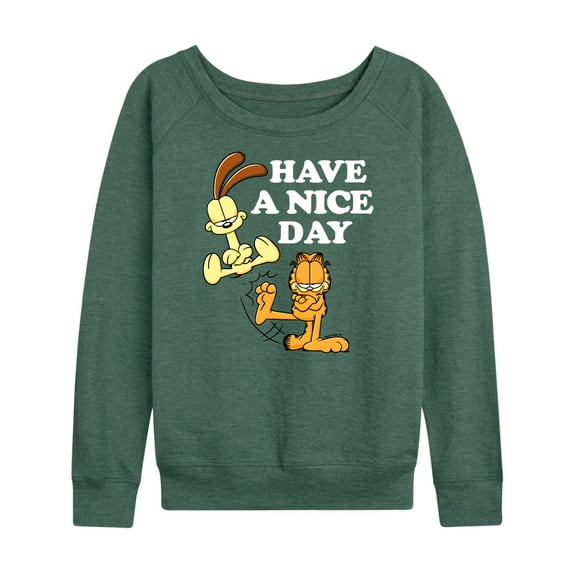 Garfield - Have A Nice Day - Women's Lightweight French Terry Long Sleeve Shirt