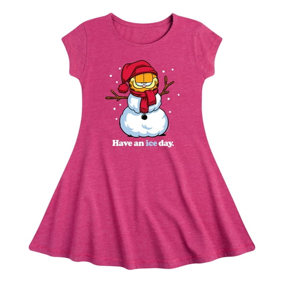 Garfield - Have An Ice Day - Toddler And Youth Girls Fit And Flare Dress
