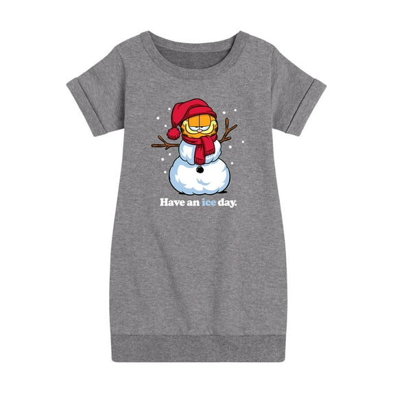 Garfield - Have An Ice Day - Toddler And Youth Girls Fleece Dress