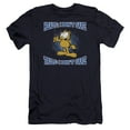 thumbnail image 1 of Garfield Heads Or Tails Premium Canvas Adult Slim Fit 30/1 T-Shirt Navy, 1 of 1