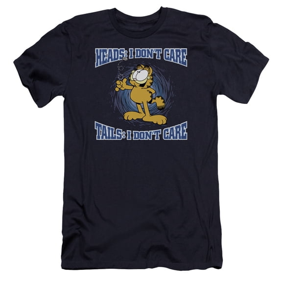 Garfield - Heads Or Tails - Premium Slim Fit Short Sleeve Shirt - Large