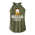 thumbnail image 1 of Garfield - Hello Go Home Now - Juniors High Neck Tank Top, 1 of 5