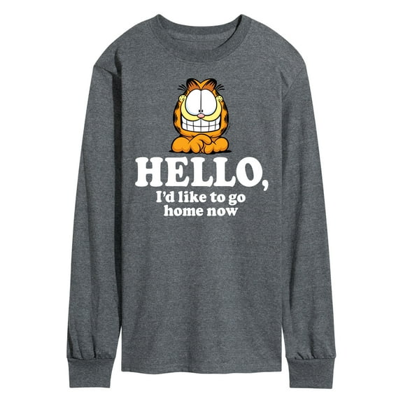 Garfield - Hello Go Home Now - Men's Long Sleeve T-Shirt
