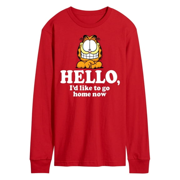 Garfield - Hello Go Home Now - Men's Long Sleeve T-Shirt