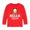 thumbnail image 1 of Garfield - Hello Go Home Now - Toddler And Youth Long Sleeve Graphic T-Shirt, 1 of 5