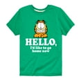 thumbnail image 1 of Garfield - Hello Go Home Now - Toddler And Youth Short Sleeve Graphic T-Shirt, 1 of 5