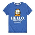 thumbnail image 1 of Garfield - Hello Go Home Now - Toddler And Youth Short Sleeve Graphic T-Shirt, 1 of 5