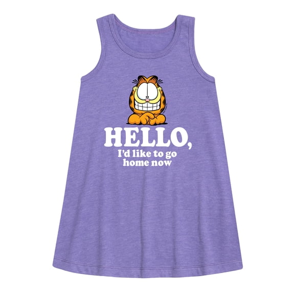 Garfield - Hello Go Home Now - Toddler and Youth Girls A-line Dress