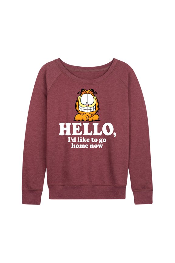 - Hello Go Home Now - Women's Lightweight French Terry Long Sleeve Shirt