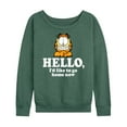 thumbnail image 1 of Garfield - Hello Go Home Now - Women's Lightweight French Terry Long Sleeve Shirt, 1 of 5