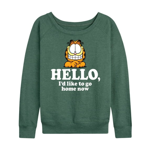Garfield - Hello Go Home Now - Women's Lightweight French Terry Long Sleeve Shirt