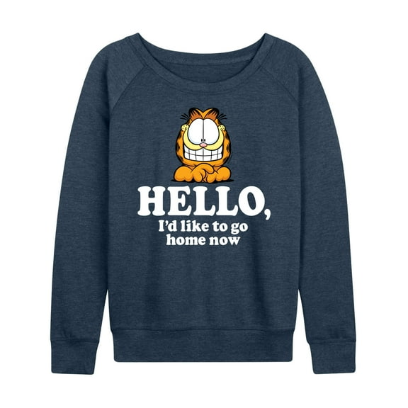 Garfield - Hello Go Home Now - Women's Lightweight French Terry Long Sleeve Shirt