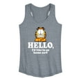 thumbnail image 1 of Garfield - Hello Go Home Now - Women's Racerback Tank Top, 1 of 5