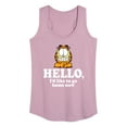 thumbnail image 1 of Garfield - Hello Go Home Now - Women's Racerback Tank Top, 1 of 5