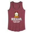 thumbnail image 1 of Garfield - Hello Go Home Now - Women's Racerback Tank Top, 1 of 5