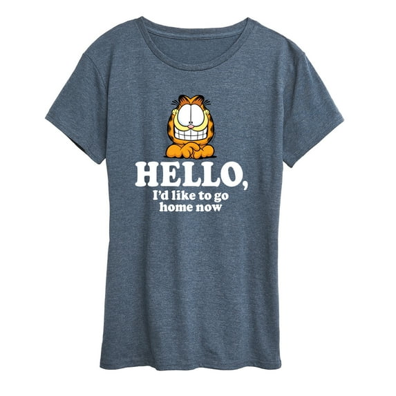 Garfield - Hello Go Home Now - Women's Short Sleeve Graphic T-Shirt