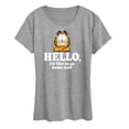 thumbnail image 1 of Garfield - Hello Go Home Now - Women's Short Sleeve Graphic T-Shirt, 1 of 5