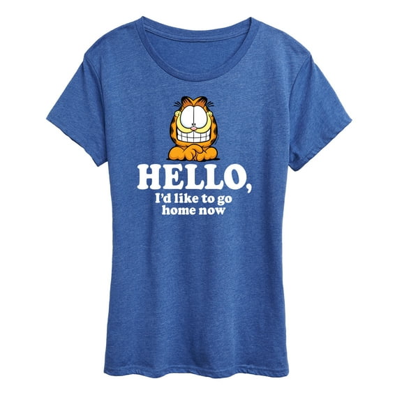 Garfield - Hello Go Home Now - Women's Short Sleeve Graphic T-Shirt