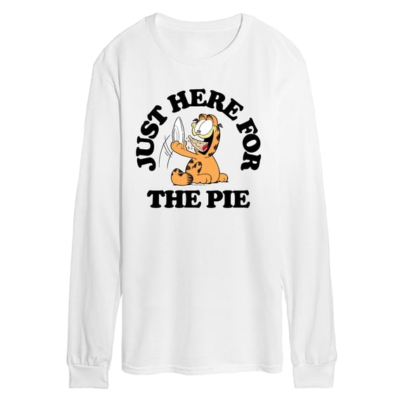 Garfield - Here For The Pie - Men's Long Sleeve Graphic T-Shirt