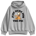thumbnail image 1 of Garfield - Here For The Pie - Women's Oversized Fleece Hoodie Sweatshirt, 1 of 3