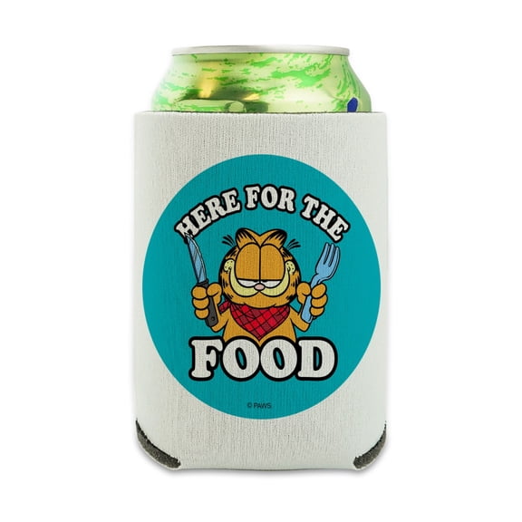 Garfield Here for the Food Can Cooler - Drink Sleeve Hugger Collapsible Insulator - Beverage Insulated Holder