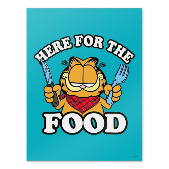 Garfield Here for the Food Wall Art Picture Paper Poster Décor Home Decoration