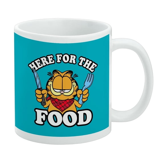 Garfield Here for the Food White Mug