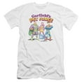 thumbnail image 1 of Garfield Heroes Await Premium Canvas Adult Slim Fit 30/1 T-Shirt White, 1 of 1