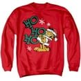 thumbnail image 1 of Garfield Ho Ho Ho Christmas Unisex Adult Crewneck Sweatshirt, Red, 3X-Large, 1 of 4