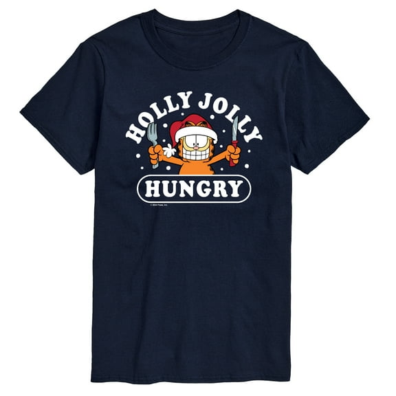 Garfield - Holly Jolly Hungry - Men's Short Sleeve Graphic T-Shirt