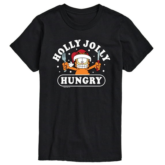 Garfield - Holly Jolly Hungry - Men's Short Sleeve Graphic T-Shirt
