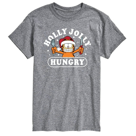 Garfield - Holly Jolly Hungry - Men's Short Sleeve Graphic T-Shirt
